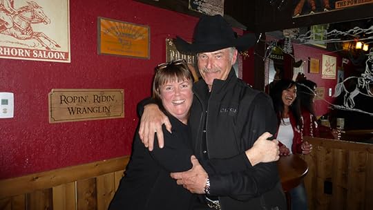 Victoria Curran and Cowboy at the Powderhorn Saloon