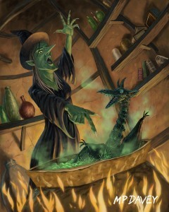 wicked witch casting spell