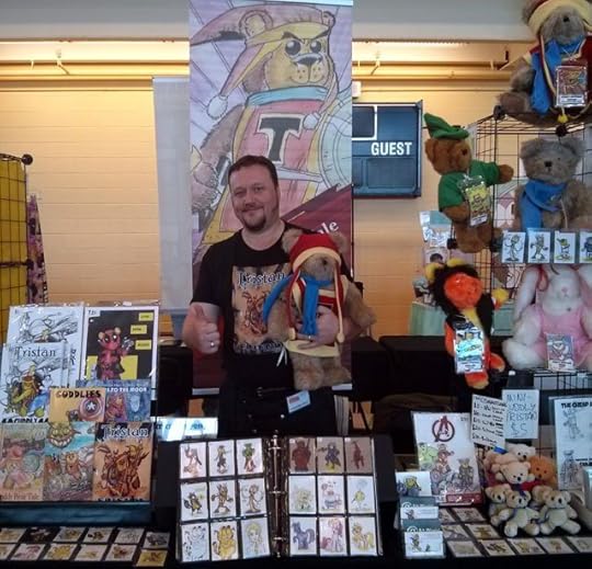 Tristan the Teddy Bear and Nick at Annapolis Comic Con