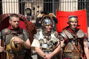 Ben, Anthony Riches and Russell Whitfield in full Romani Walk mode!
