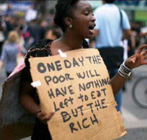 Protester in Nigeria fuel subsidy riots, 2012