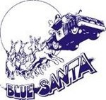 Blue Santa