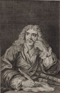 Portrait de Jean-Baptiste-Poquelin de Molière, en buste, de face : [estampe]