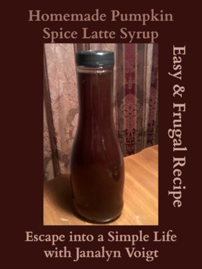 pumpkin spice latte syrup recipe via Janalyn Voigt | A Simple Life