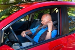 Note the spook putting on his seatbelt Not Holmes Image from CanstockPhoto