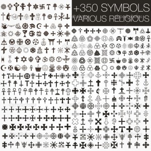 Stock photo image of religious symbols