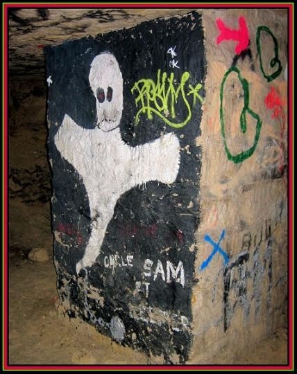 Enhanced detail of catacombs art by Jérȏme Bon.