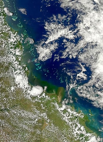 Heavy Sediment along the Queensland Coast. NASA Goddard Space Flight Center. CC BY 2.0 via Flickr.