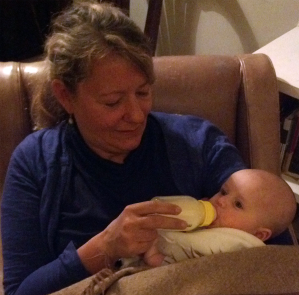Aunt Katharine with her newest niece, Maddie.