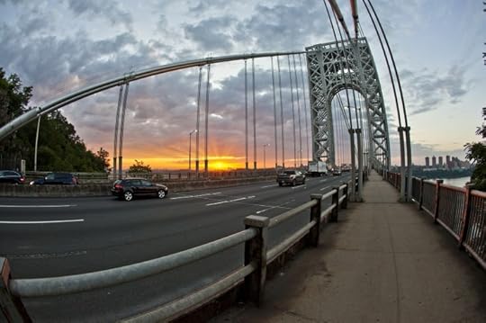 Sunrise at the George Washington Bridge. Photo by Anthony Quintano. CC BY 2.0 via quintanomedia Flickr.
