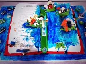 The book launch cake!