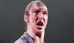 Benedict Cumberbatch as Frankenstein's creature in the National Theatre's 2011 production.