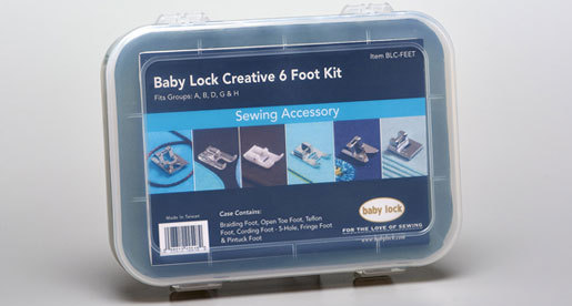 Baby Lock Creative Feet Assortment as seen on Nancy Zieman's Blog