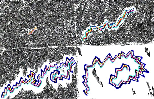 drawing of an ocular migraine