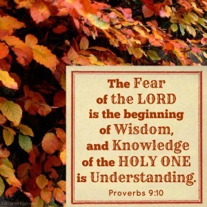 Proverbs 9:10 NIV