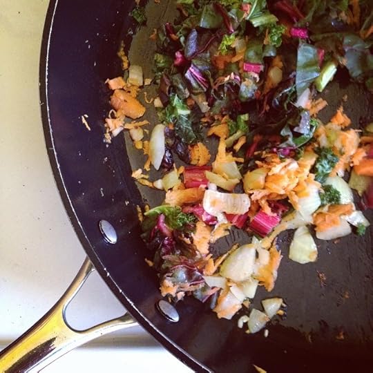 Scramble tofu in the making #ohsheglows