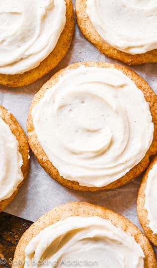These frosted chai spice snickerdoodles are a chai tea latte in cookie form! And so simple to make!