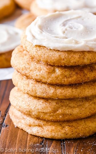 These frosted chai spice snickerdoodles are a chai tea latte in cookie form! And so simple to make!