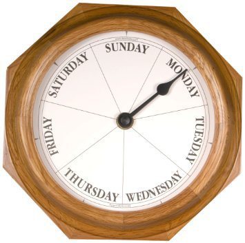 day of week clock