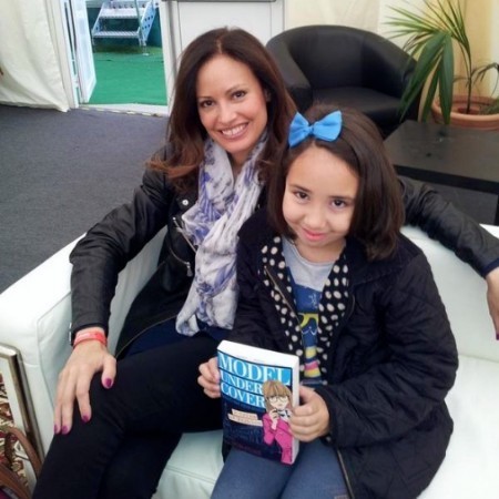 She looks cute, but she packs a punch! Laura interviewing me in the Writer's Room at the Cheltenham Literature Festival.