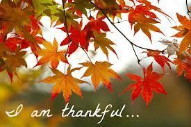 i am thankful with leaves