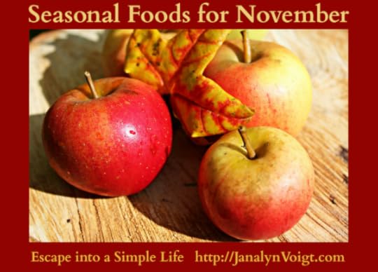 Seasonal Foods for November via @JanalynVoigt | A Simple Life
