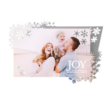 Joyful Crystals - Laser-Cut Cards - Wiley Valentine - White : Front