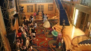 Several simultaneous character photo shoots. 