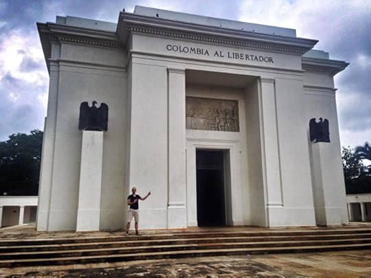 Learning about Simón Bolívar in Santa Marta