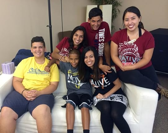 Surrounded by some of the middle and high schoolers of my church's youth group (pictured bottom row, far right). Photo credit: Michael Harrison.