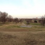 A panorama, looking down from the top of Hampstead hill