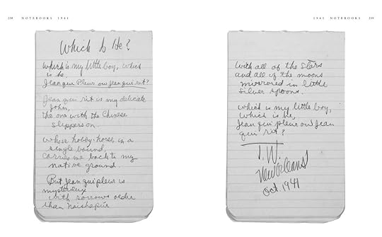 From Tennessee Williams: Notebooks. Copyright The University of the South; Courtesy Columbia University Rare Book and Manuscript Library