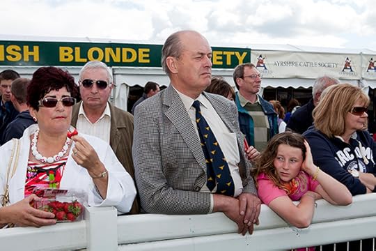 GB. Scotland. Edinburgh Show. Watching Livestock. 2011.