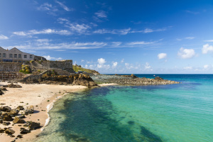 The beach in St. Ives.