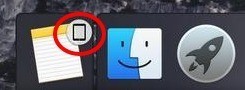 mac handoff icon in doc