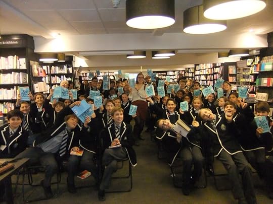 A host of young detectives with the book!