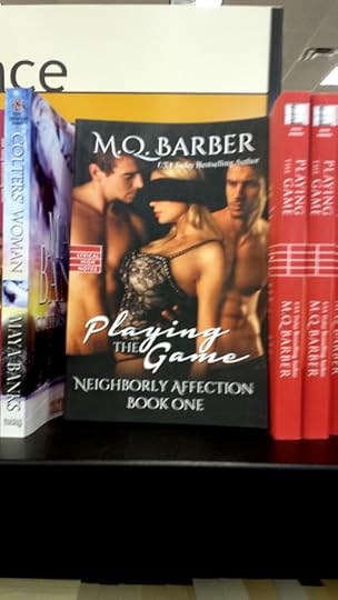 Henry, Alice, and Jay make their bookstore debut with Playing the Game (Neighborly Affection #1) at Books-A-Million. Is it creepy if I stand in the aisle and pet them? Yeah, that's probably creepy. We're good with hugs, though, right?