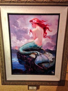 Little Mermaid inspired artwork.