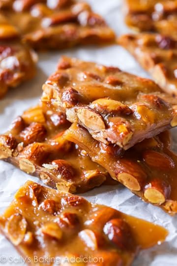 Cinnamon Almond Toffee Recipe - a step-by-step visual guide to making toffee on sallysbakingaddiction.com