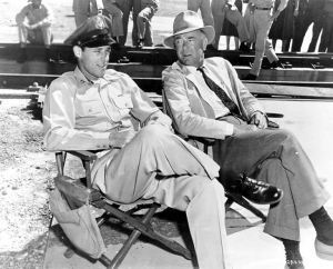 Dean Jagger (right) in On the Threshold of Space. A veteran of mostly dramas such as Twelve O' Clock High and Elmer Gantry he ventures into the sci-fi world with this film.