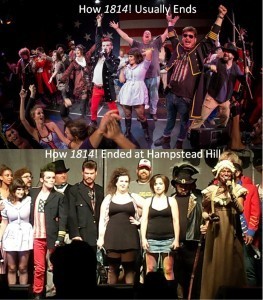 Top: The usual finale of 1814! Bottom: The finale on September 14, 2014.