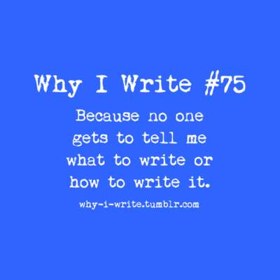 Writing can be intensely personal
