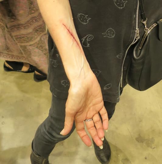 Your big chance to make your mom faint when she sees the oozing gash applied with painterly skill by the Amazing School JUR special effects makeup students.
