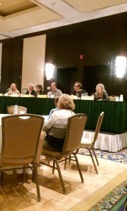 True crime panel with Margaret McLean, author of Whitey on Trial, PI John DiNatale, author of The Family Business, Deborah Halber, author of The Skeleton Crew, Eric Rickstadt, author of The Silent Girls, and Michael Blanding, author of The Map Thief