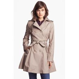 Betsey Johnson - Cotton Double Breasted Trench Coat