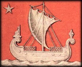 The Parisian ship with enthroned Isis on the prow from Napoleon's 1811 Paris Coat of Arms