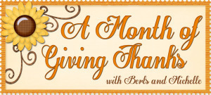 A Month of Giving Thanks