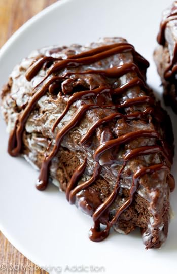 Triple Chocolate Scones Supreme on sallysbakingaddiction.com. I call them Triple Chocolate Scones Supreme because there is nothing NOT supreme about them!