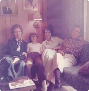 My dad (far left) and me (second from right) at about the time of this story.
