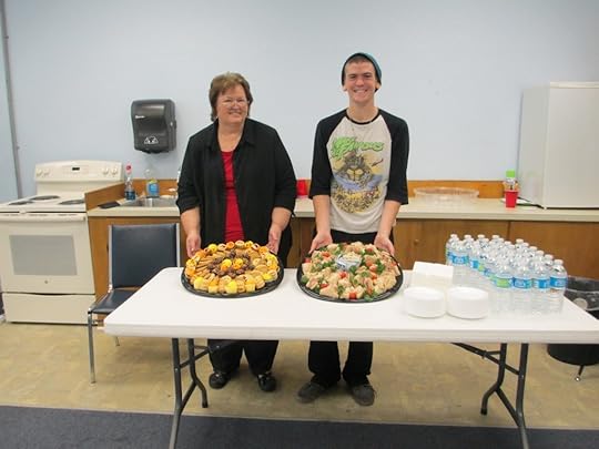 Lots of good food from our library hosts.